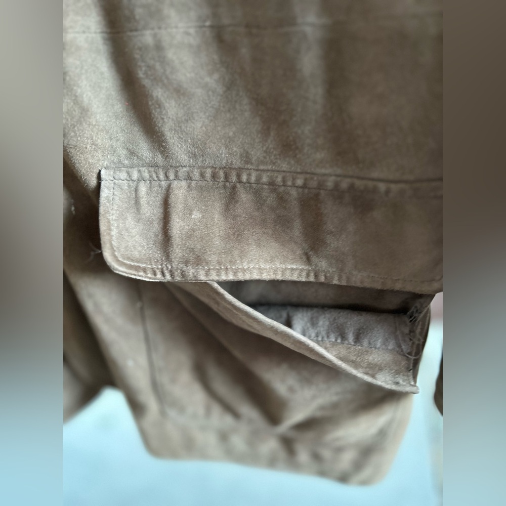 Brooks Brothers 346 Men’s Brown Suede Three Button Sports Coat - Picture 3 of 4